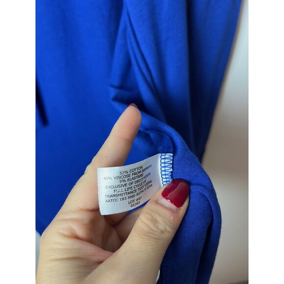 Coolibar Cardigan Womens Large Blue Open Front Wrap UPF 50+ Sun Protection Drape - Picture 5 of 8